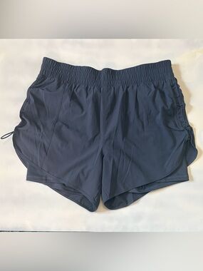 Women’s Breathable Avis Blue Gray Athletic Shorts